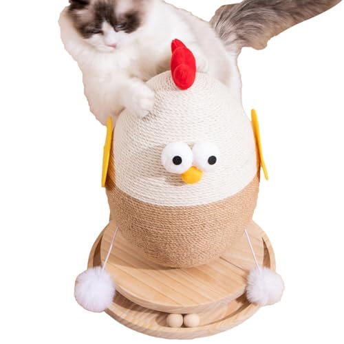 Zuasdvnk Sisal Kratzbaum | Indoor Rooster Claw Scratcher Spielzeug für Katzen - Multifunktionales Katzenkratzspielzeug für mittelgroße Katzen, Kätzchen, kleine Katzen von Zuasdvnk