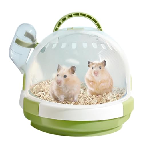 Zuasdvnk Transportbox für Haustiere, Transportbox für Kleintiere | Kleintierkäfige Hamsterträger Anti-Kau-Design,Kleintiertransportkäfige für Hamster, tragbarer Reisekäfig für Hamster und Rennmäuse von Zuasdvnk