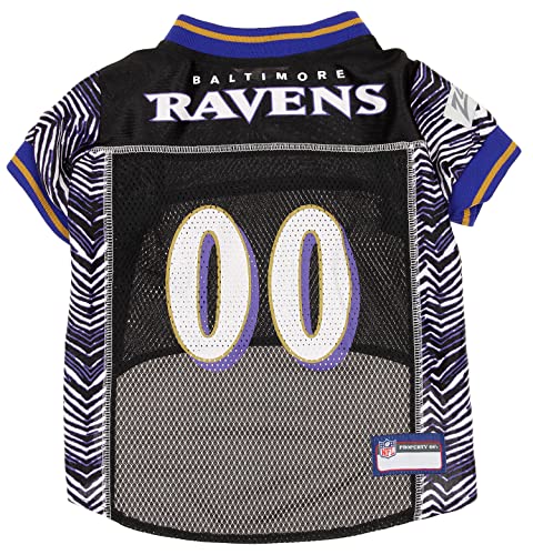 Zubaz NFL Team Pet Jersey für Hunde, Baltimore Ravens, Größe L von Zubaz