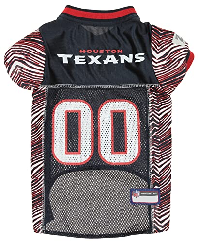 Zubaz NFL Team Pet Jersey für Hunde, Houston Texans, Größe L von Zubaz