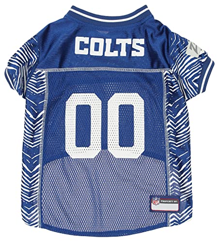 Zubaz NFL Team Pet Jersey für Hunde, Indianapolis Colts, Größe L von Zubaz