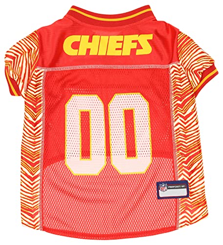 Zubaz NFL Team Pet Jersey für Hunde, Kansas City Chiefs, Größe L von Zubaz