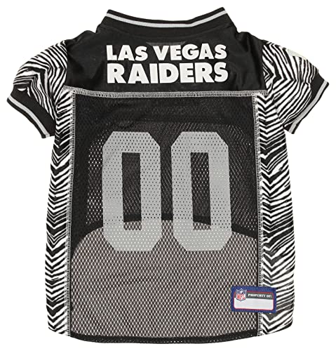 Zubaz NFL Team Pet Jersey für Hunde, Las Vegas Raiders, Größe L von Zubaz