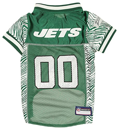 Zubaz NFL Team Pet Jersey für Hunde, New York Jets, Größe L von Zubaz