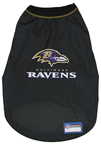 Zubaz NFL Team Pet T-Shirt für Hunde, Baltimore Ravens, Größe L von Zubaz