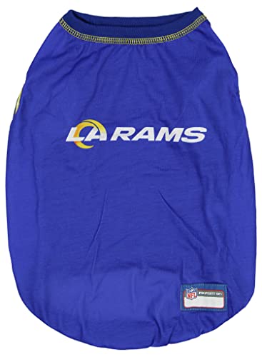 Zubaz NFL Team Pet T-Shirt für Hunde, Los Angeles Rams, Größe L von Zubaz