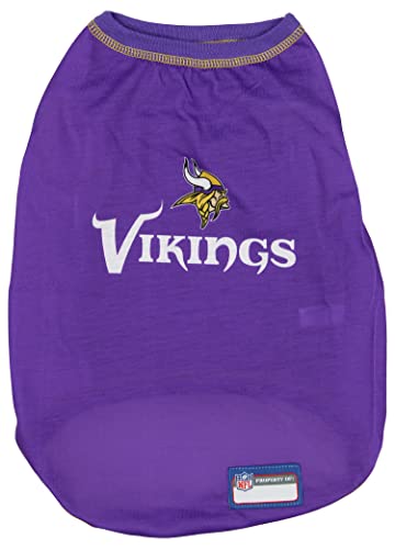 Zubaz NFL Team Pet T-Shirt für Hunde, Minnesota Vikings, Größe L von Zubaz