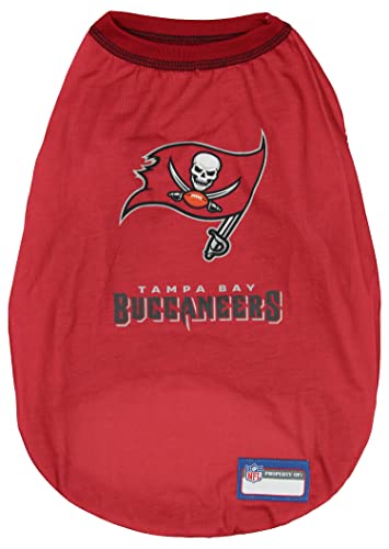 Zubaz NFL Team Pet T-Shirt für Hunde, Tampa Bay Buccaneers, Größe L von Zubaz