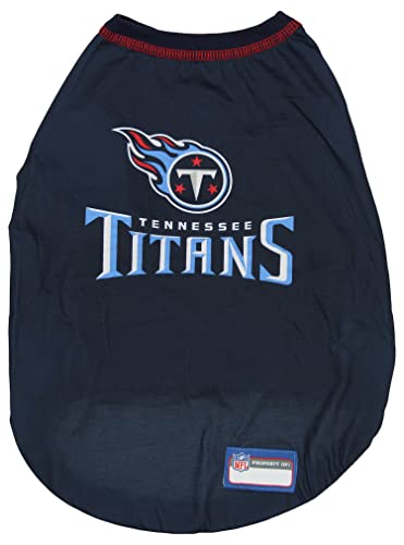 Zubaz NFL Team Pet T-Shirt für Hunde, Tennessee Titans, X-Large von Zubaz