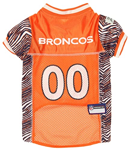 Zubaz NFL Team Pet Trikot für Hunde, Denver Broncos, Größe L von Zubaz