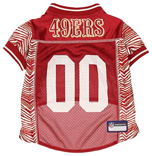 Zubaz NFL Team Pet Trikot für Hunde, San Francisco 49Ers, S von Zubaz