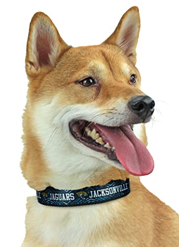 Zubaz NFL Team verstellbares Haustierhalsband für Hunde und Katzen, Jacksonville Jaguars, klein von Zubaz