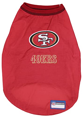 Zubaz X Pets First NFL San Francisco 49Ers T-Shirt für Hunde und Katzen, Größe M von Zubaz