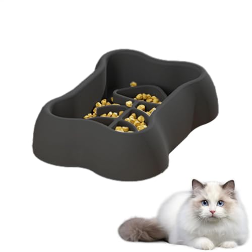 Zubehors Hundefutternapf Slow Feeder,Slow Eating Hundefutternapf,Anti-Erstickungs-Silikon-Saugnapf für Haustiere - Pet Maze Dish für gesunde Ernährung, Rutschfester Katzen-Puzzle-Futterspender für von Zubehors