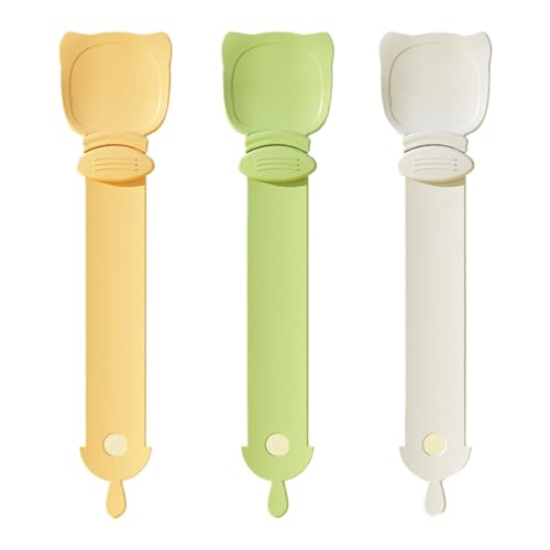 Zubehors Squeeze Cat Strip Löffel, Cat Treat Spoon Squeeze - Katzenfutterlöffel Multifunktionales Katzenleckerli-Füttern,Praktischer Leckerli-Spender für Haustiere, antihaftbeschichtetes von Zubehors