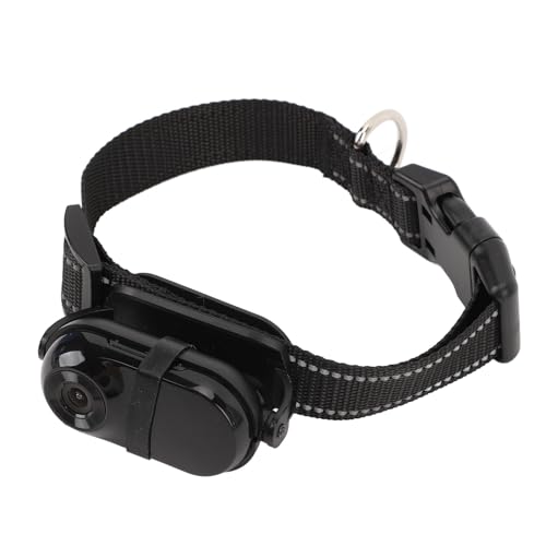 Zunate Drahtlose Haustierhalsbandkamera, 1080P-Rückenclip, Einstellbarer Blickwinkel, WLAN-Hundetracker-Halsbandkamera, Multifunktionale Tragbare Sportkamera für den Innen- und (128GB) von Zunate