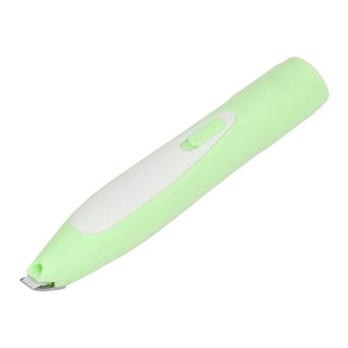 Zunate Hundepfotenschneider, Kabelloser Pfotenschneider für Hunde mit LED Licht und Haarbürste, Kleine Hundepflegeschere für Pfoten, Augen, Ohren, Gesicht, Hinterteil (Green) von Zunate