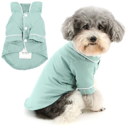 Zunea Hunde-Pyjama für kleine Hunde, weich und atmungsaktiv, für Welpen, Nachtwäsche für den Innenbereich, zweibeiniger Pyjama, Hemden, Urlaubsparty-Kleidung, Haustierkleidung für von Zunea