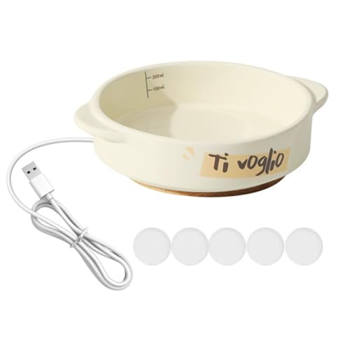 Hundeheizung Wasserer - Keramik Water Bowl für Hunde | Automatische Wasserer konstanter Temperatur für Hunde, Katzen, Kaninchen, Vögel, Hühner von Zunetsutock