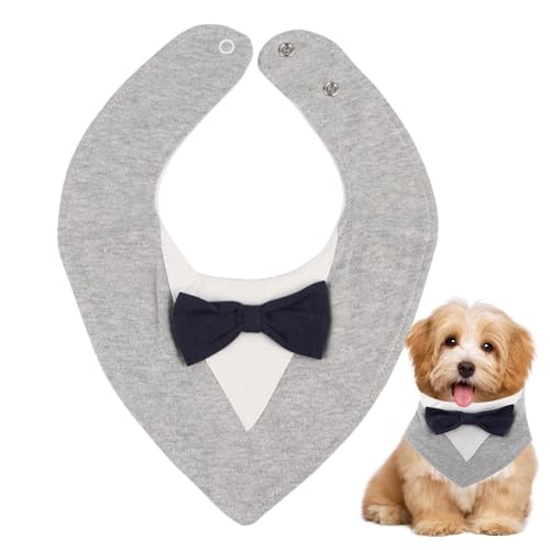 Hundetuxedo Kostüm - weicher Hund Hochzeitstux mit Bowtie, lustigem Hund Geburtstag Outfit, Kragen Bandana -Accessoires für kleine mittelgroße große Rassenhund von Zunetsutock