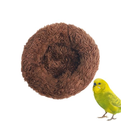 Zunetsutock Warmes Vogelnest, Kokosnussschalennest Baumwollwinter warmes Pad | Bird Sleeping Tool mit verdickter Kante für Lovebird, Wellensittich, Sittich, Cockatiel und Conure von Zunetsutock