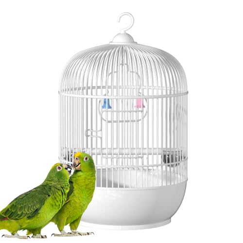 Transportbox für Vögel, kompaktes, rundes Design, belüfteter Stahlrahmen, 23 x 23 x 37 cm, Vogelkäfig, einfacher Tragegriff, sicherer Lebensraum, Brutvögel, Sittiche, Vogelhaus, leicht Transportbox für Vögel, kompaktes, rundes Design, belüfteter Stahlrahmen, 23 x 23 x 37 cm, Vogelkäfig, einfacher Tragegriff, sicherer Lebensraum, Brutvögel, Sittiche, Vogelhaus, leicht von Zunishaone