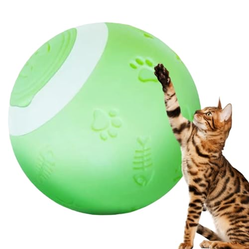 Zunishaone Beweglicher Katzenball, automatisches Katzenspielzeug | Lustiger selbstdrehender Ball, intelligenter interaktiver Spielzeugball für Haustiere - Interaktives Katzenspielzeug, innovativer von Zunishaone