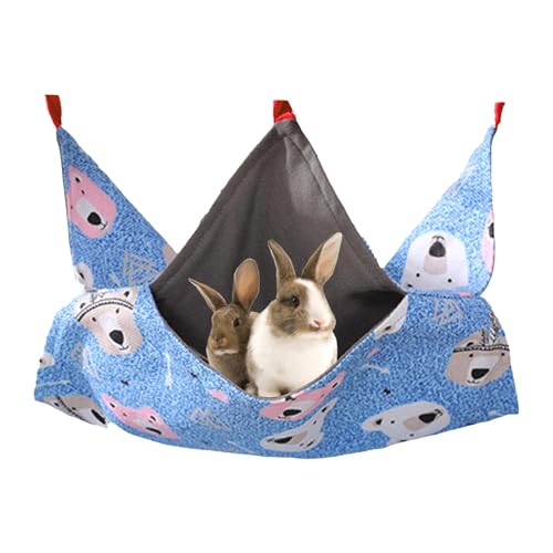 Zunishaone Hamster -Hängemattenbett, kleines Tierbett, Warm Frettchen Hängematte mit Doppelschicht, Chinchillas Accessoires, bequemes Haustierbett für, Eichhörnchen, Zuckergleiter von Zunishaone