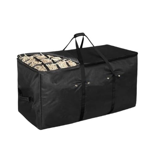 Zunishaone Heubeutel, Hay Bale Storage Bag - Extra Large Oxford Heavy Duty Ballenlager - Tote WASGEFORFORTE TOP SHROPS Feed -Design für Scheunenstall von Zunishaone