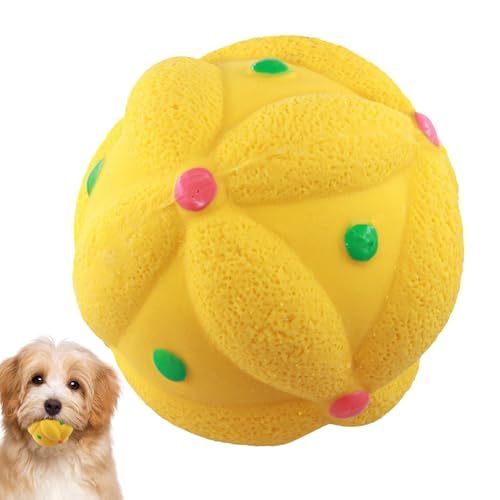 Zunishaone Quietschende Hundeball, quietschende Spielzeugbälle für Hunde | Latex Molar Chew Ball für Hund,Tragbare Designzähne Reinigung Spielzeug für, Tiergeschäfte und Brutstätten von Zunishaone