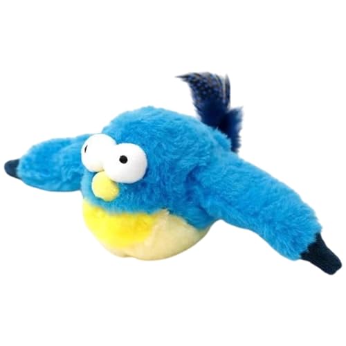 Zunishaone Simulation Flying Bird Toy für Innenkatzen, flatterner Vogelkatze Spielzeug - Automatischer Flapping -Vogel -Neckstock | USB -Ladung interaktives Spielzeug für Innen- und Außenbereiche von Zunishaone