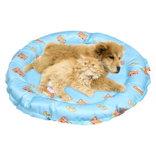 Zunishaone Sommer Katzenbett,Gel-Hundeeispad - 1,96 x 17,71 x 1,96 Zoll Kühlmatte, druckaktiviertes Kühlkissen für Haustiere, ideal für den Sommer von Zunishaone