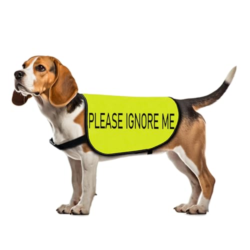 Hundeweste mit Aufschrift "Please Ignore Me Alert", Aufschrift "Please Ignore Me", Größe L von Zuo Bao