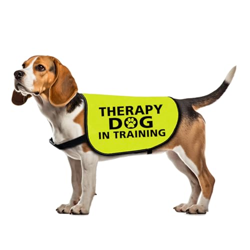 Lustige Therapiejacke für Hunde, Therapie, Hund im Training, Spruchweste, Hilfe, Geschenk für Therapie, Hund im Training, Größe L von Zuo Bao