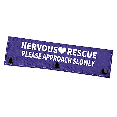 Nervöse Hundeleine Sleeve Nervous Rescue Please Approach Slowly Dog Leash Wrap Social Distancing Dog Patch (Nervous Rescue Approach Slowly) von Zuo Bao