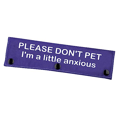 Nervous Dog Leash Sleeve Please Don't Pet I'm A Little Anxious Dog Leash Wrap Social Distancing Dog Patch (Little Anxious) von Zuo Bao