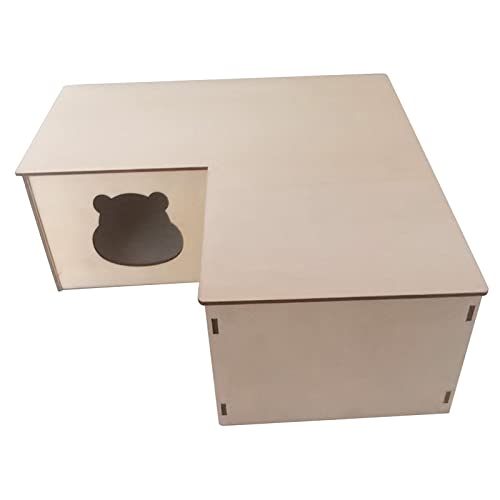 ZwaitL Hamster Abnehmbares Dach Holzhaus Geeignet für Hamster Kleine Chinchillas Keine Nägel Sicher für Kleintiere ZwaitL Hamster Abnehmbares Dach Holzhaus Geeignet für Hamster Kleine Chinchillas Keine Nägel Sicher für Kleintiere von ZwaitL
