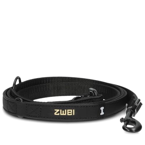 ZWEI Leo Hundeleine LE20 Nubuk-Black von Zwei