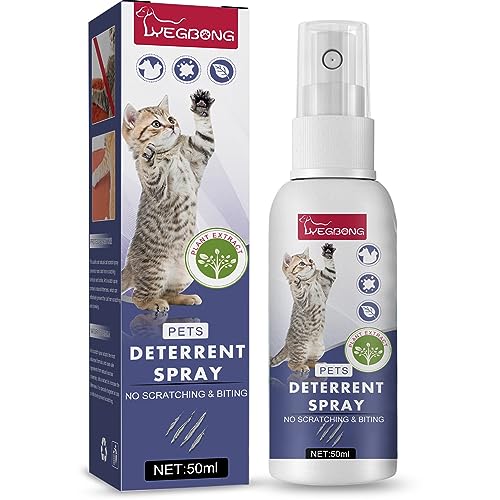 Zynewa 50ml Haustier-Kratzschutzspray Schützen Sie Ihre Möbel und Türen vor Kratzern und Bissen Ihrer Katze von Zynewa