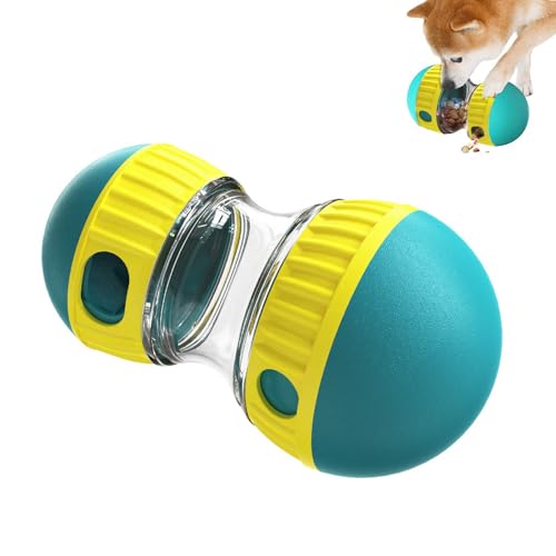 Zynewa Rolling Feeder Hundespielzeug, Futterball für Hunde, Verbesserter Leckerli-Spender für Hunde(grüner) von Zynewa