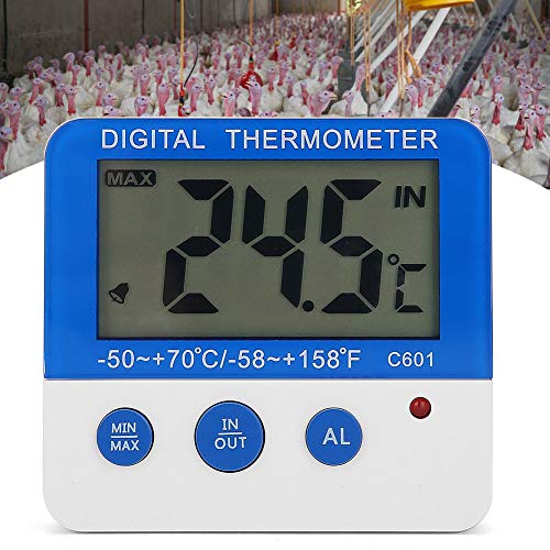 Zyyini Elektronisches Thermometer, Thermometer, Elektronisch für die Tierhaltung von Zyyini