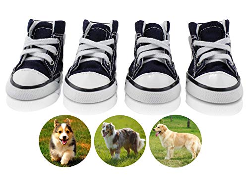 abcGoodefg® 4 Stück Pfotenschutz Hundeschuhe Pfotenschutz Walker Active (Größe 4) von abcGoodefg