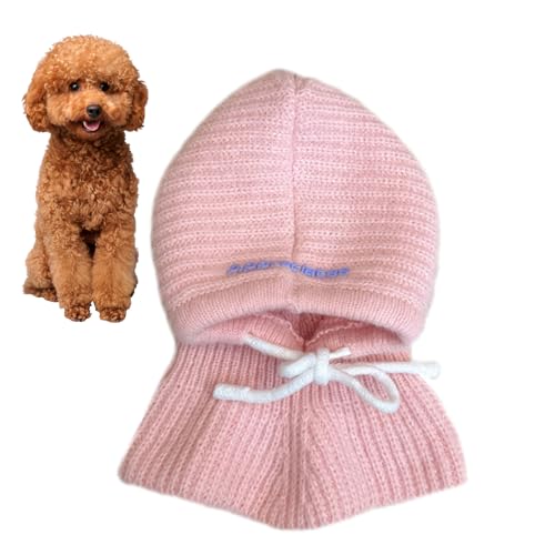 acime Hundemützen, Hundestrickmütze | Haustier-Winter-Hals-Ohrenwärmer | Warme Haustier-Hunde-Strickmütze, Winter-Hundemütze, Strick-Snood-Kopfbedeckung, Hundemütze, gehäkelter Snood, lustige von acime