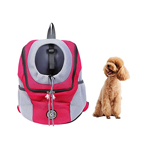 Pet Carry Rucksack for Small Dogs & Cats - Portable Puppy Travel Front Shoulder Bag with Breathable Mesh & Head Out Design, Perfect for Travel Hiking Shopping Biking Trip Outdoor Use Adawd von adawd