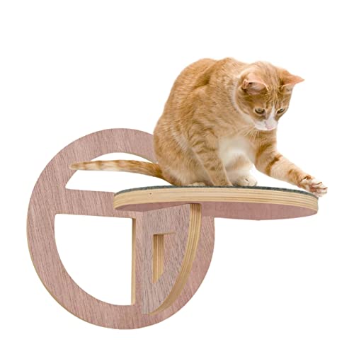 adawd Wandmontiertes Katzenregal - Katzenregale und Sitzstangen für die Wand | Wandmontierte Leiterstufen, Kletter- und Sprungbrett, Wandmöbel zum Spielen und Faulenzen von adawd