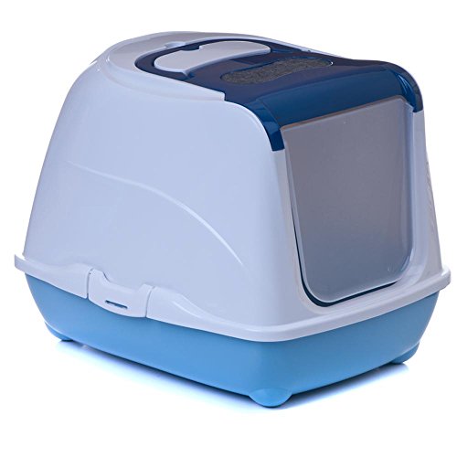 adena Katzentoilette Flip Cat XL blau - Unterschale taubenblau von adena