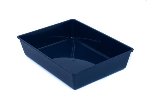 Katzentoilette Schale 50 cm eckig blau von adena