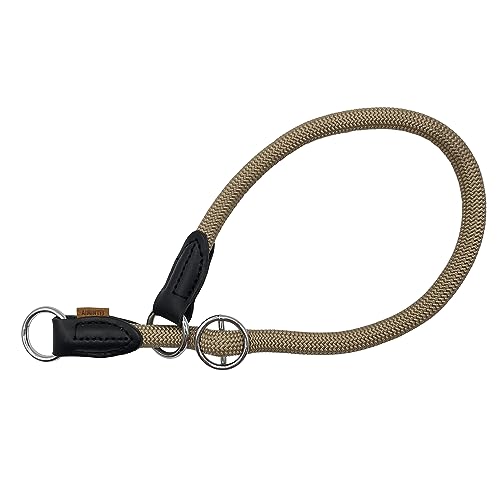 Aiminto Geflochtenes Halsband, Profi-Training-Hundehalsband, kein Ziehen, rundes Martingalhalsband, Schlupfhalsband mit verschiebbarem Stop-Ring – ideal für große Hunde (L (1,27 cm) – 55,9 cm lang, von aiminto