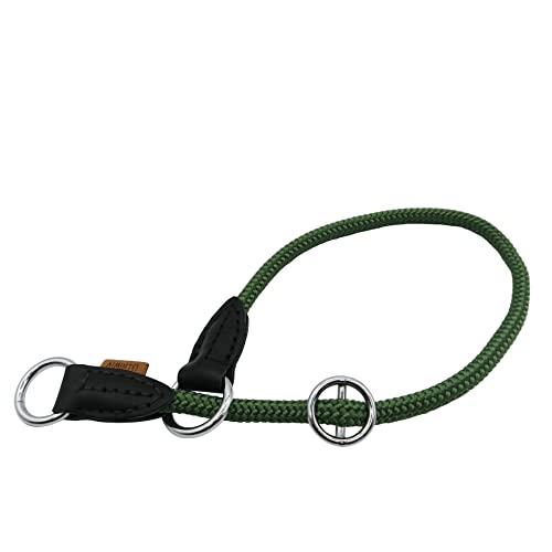 Aiminto Geflochtenes Halsband, Profi-Training-Hundehalsband, kein Ziehen, rundes Martingalhalsband, Schlupfhalsband mit verschiebbarem Stop-Ring – ideal für mittelgroße Hunde (M (1/3 Zoll) – 45,7 cm von aiminto