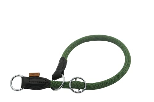 Aiminto Geflochtenes Halsband, Profi-Training-Hundehalsband, rundes Halsband, Schlupfhalsband mit verschiebbarem Stop-Ring – ideal für mittelgroße und große Hunde (M+ (1,27 cm) – 45,7 cm lang, von aiminto